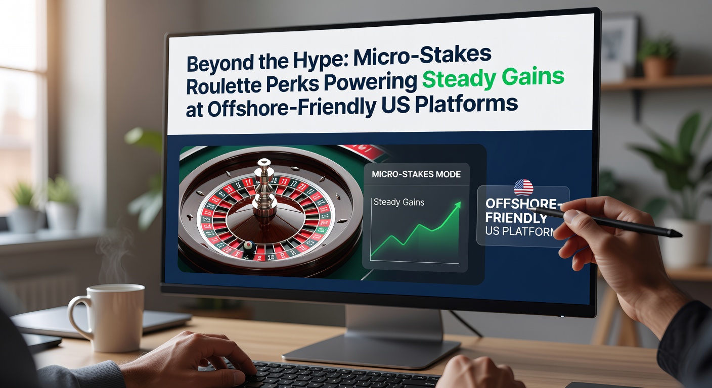 Vibrant roulette wheel spinning at micro-stakes table with digital perks overlay on an offshore platform interface