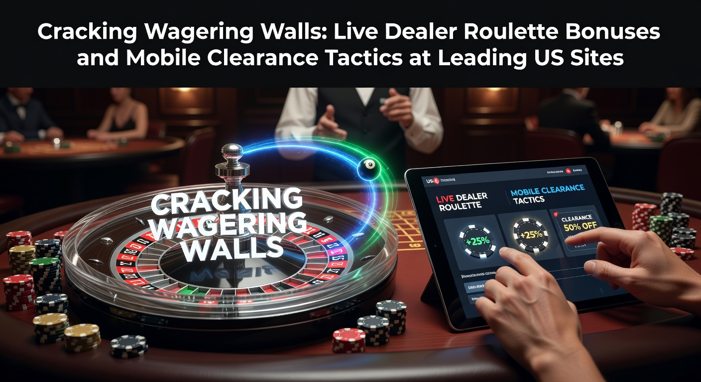 Live dealer at a roulette table, viewed on a mobile device, with bonus wagering progress bar overlay