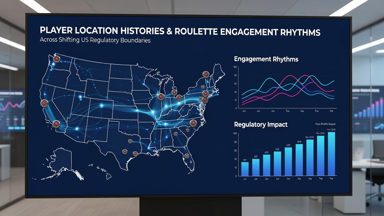 Graph illustrating roulette engagement rhythms and session frequency changes across US state lines from 2024 to 2026