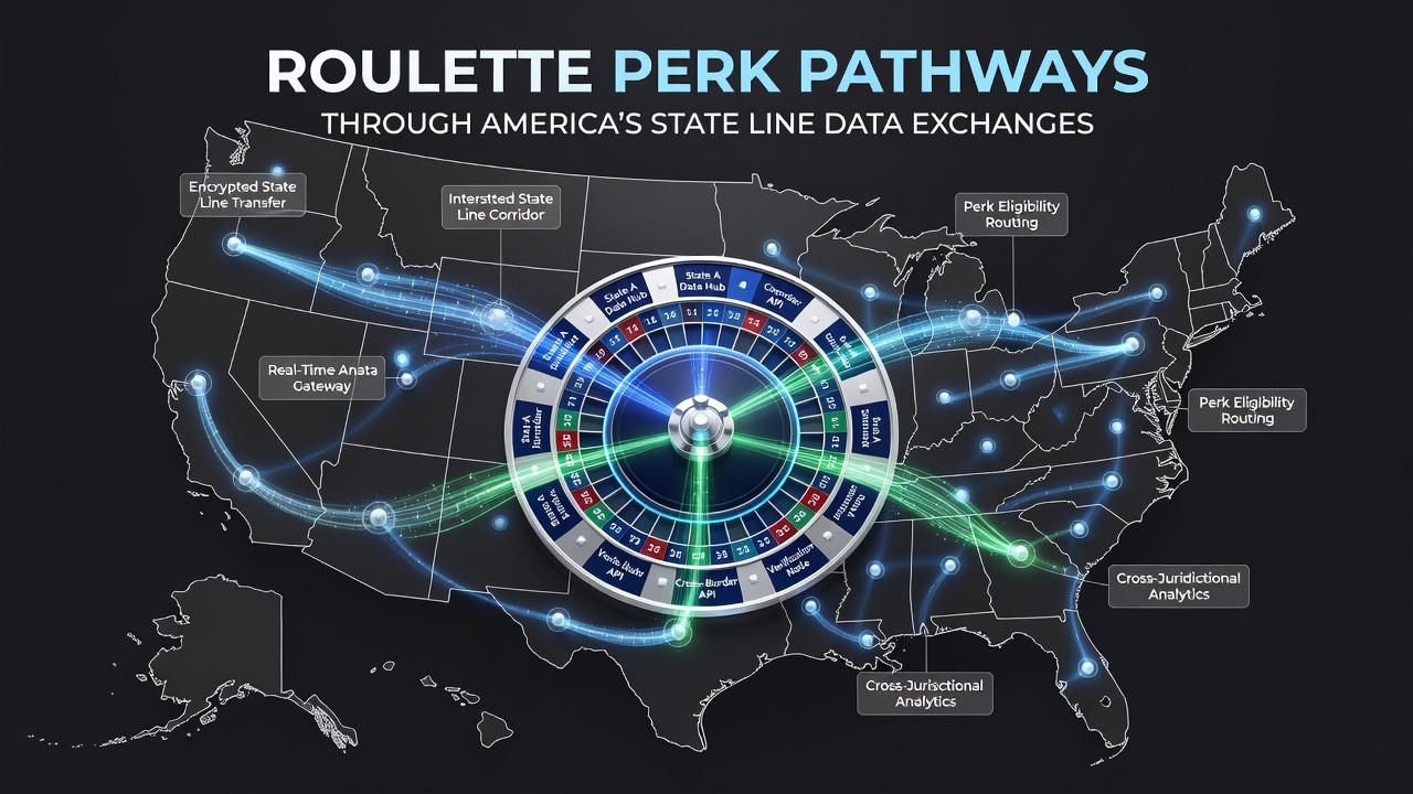 Roulette perk pathways visualization through state data exchanges