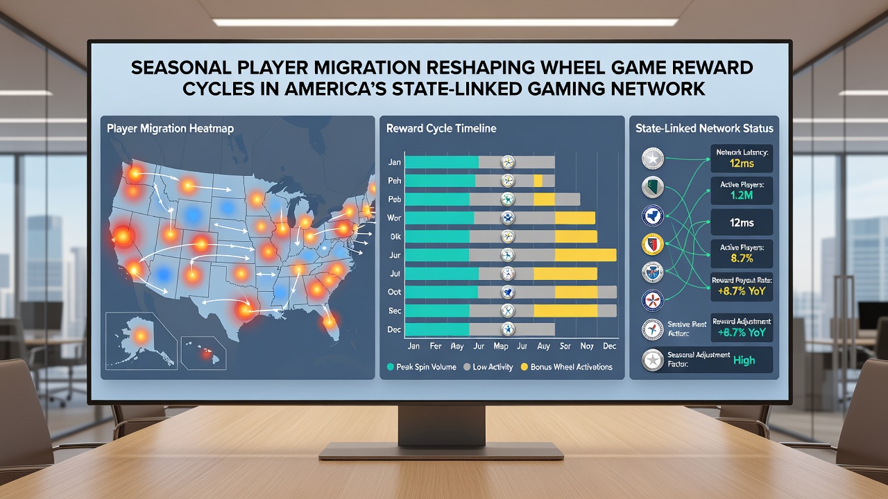 Chart displaying roulette reward cycle adjustments across state networks during seasonal player migrations in 2026