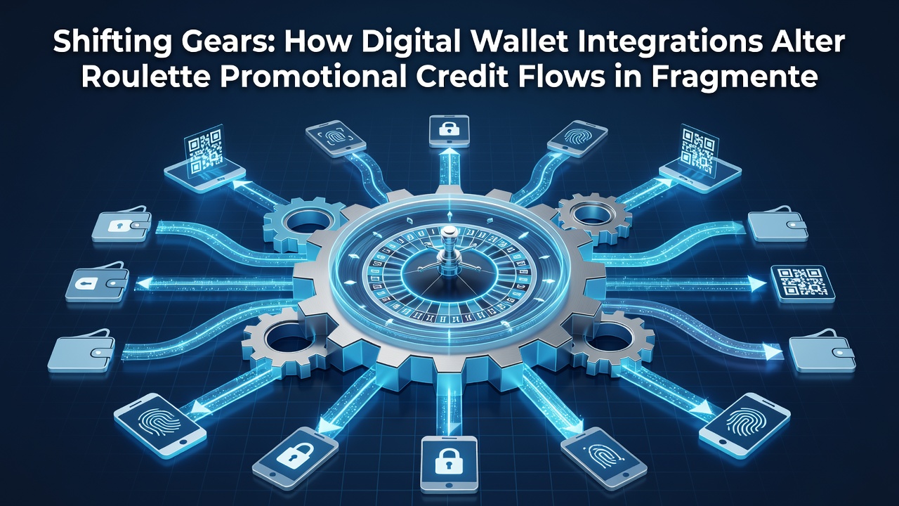 Flowchart showing roulette promotional credits moving through digital wallets in different state markets