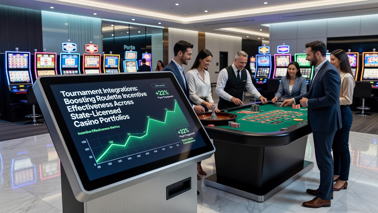 Analytics dashboard displaying roulette tournament results and bonus effectiveness metrics on a licensed casino portal