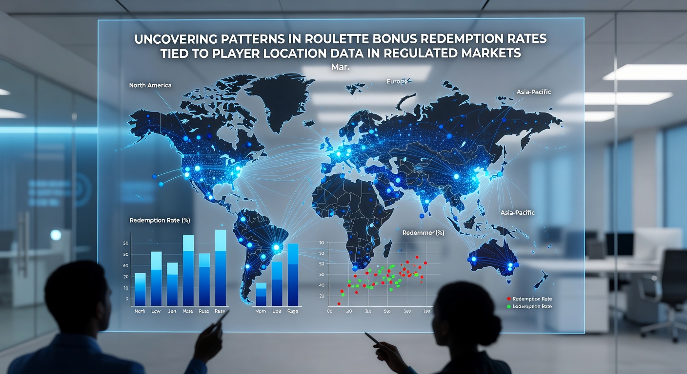 Map overlay illustrating roulette bonus redemption hotspots in regulated North American gaming jurisdictions